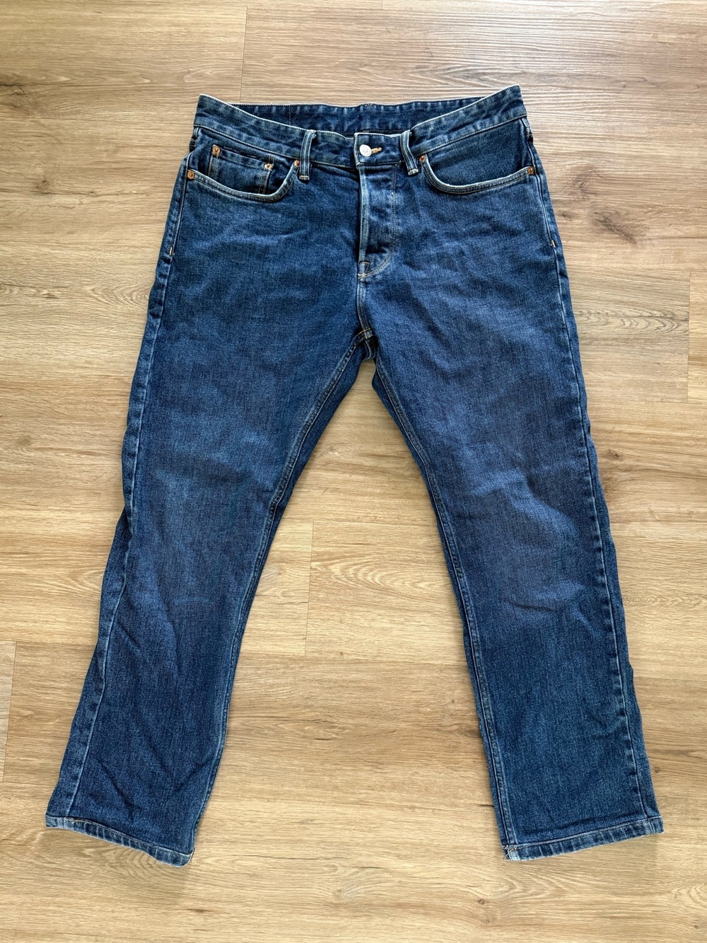 Buck Mason 4150 Dark Blue Relaxed Fit Men’s Jeans